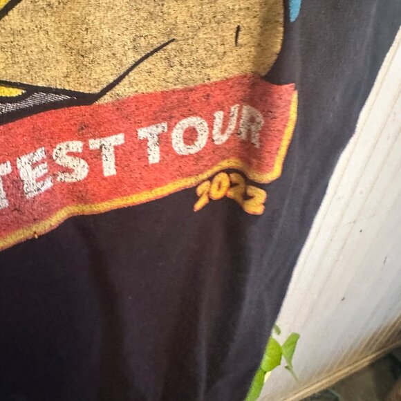 Bad Bunny M 2022 Tour Concert T-shirt Black Tour Dates - Picture 8 of 8